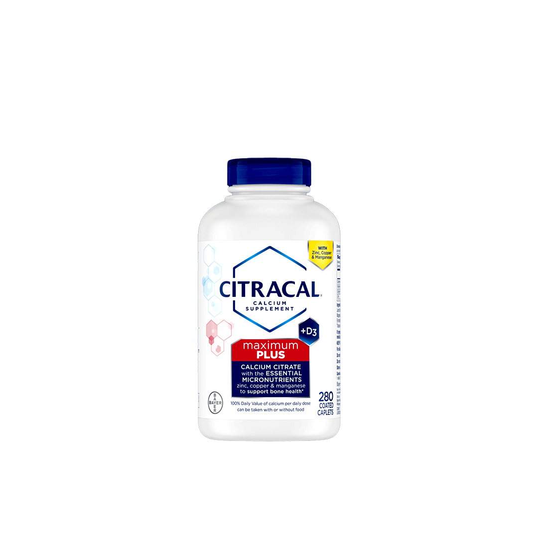 Citracal Maximum Plus Calcium Citrate + Vitamin D3 – Bone Health Support Supplement (280 Caplets)