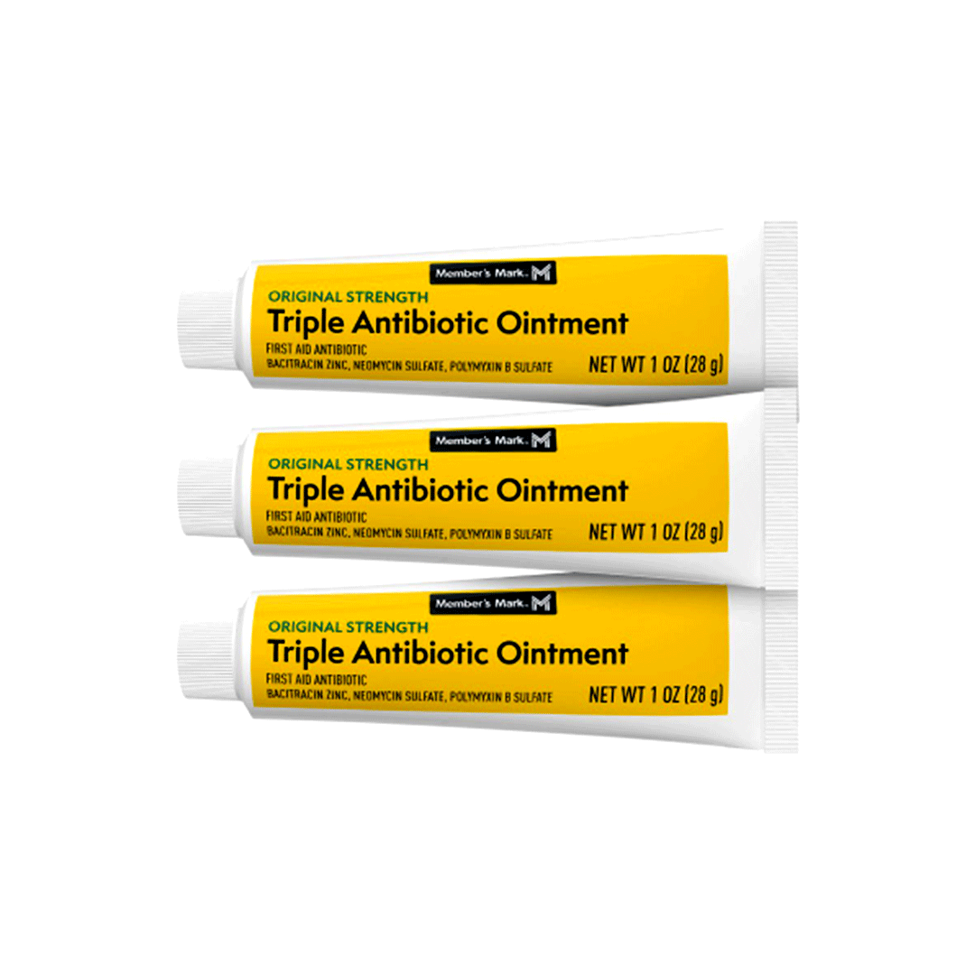 Member’s Mark Triple Antibiotic Ointment 3 Pack (1 oz Each) – First Aid Infection Protection Cream
