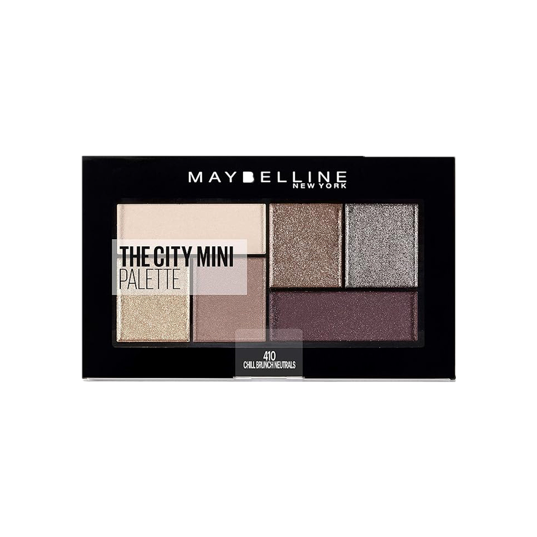 Maybelline New York The City Mini Eyeshadow Palette 410 Chill Brunch Neutrals – 6 Intense Shades | Compact Eye Makeup Kit