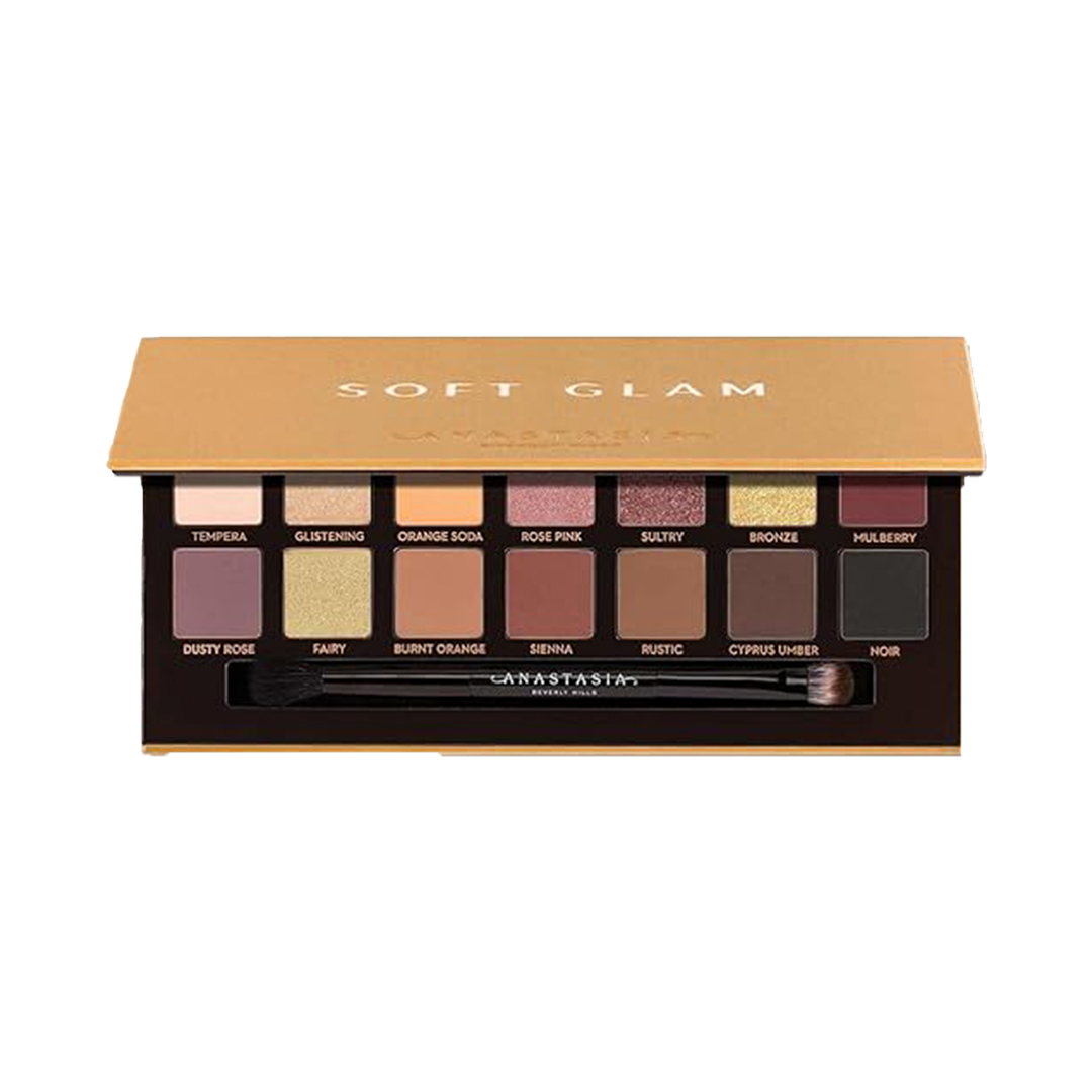 Anastasia Beverly Hills Soft Glam Eyeshadow Palette – 14 Neutral Shades | Matte & Shimmer | Luxury Day to Night Makeup