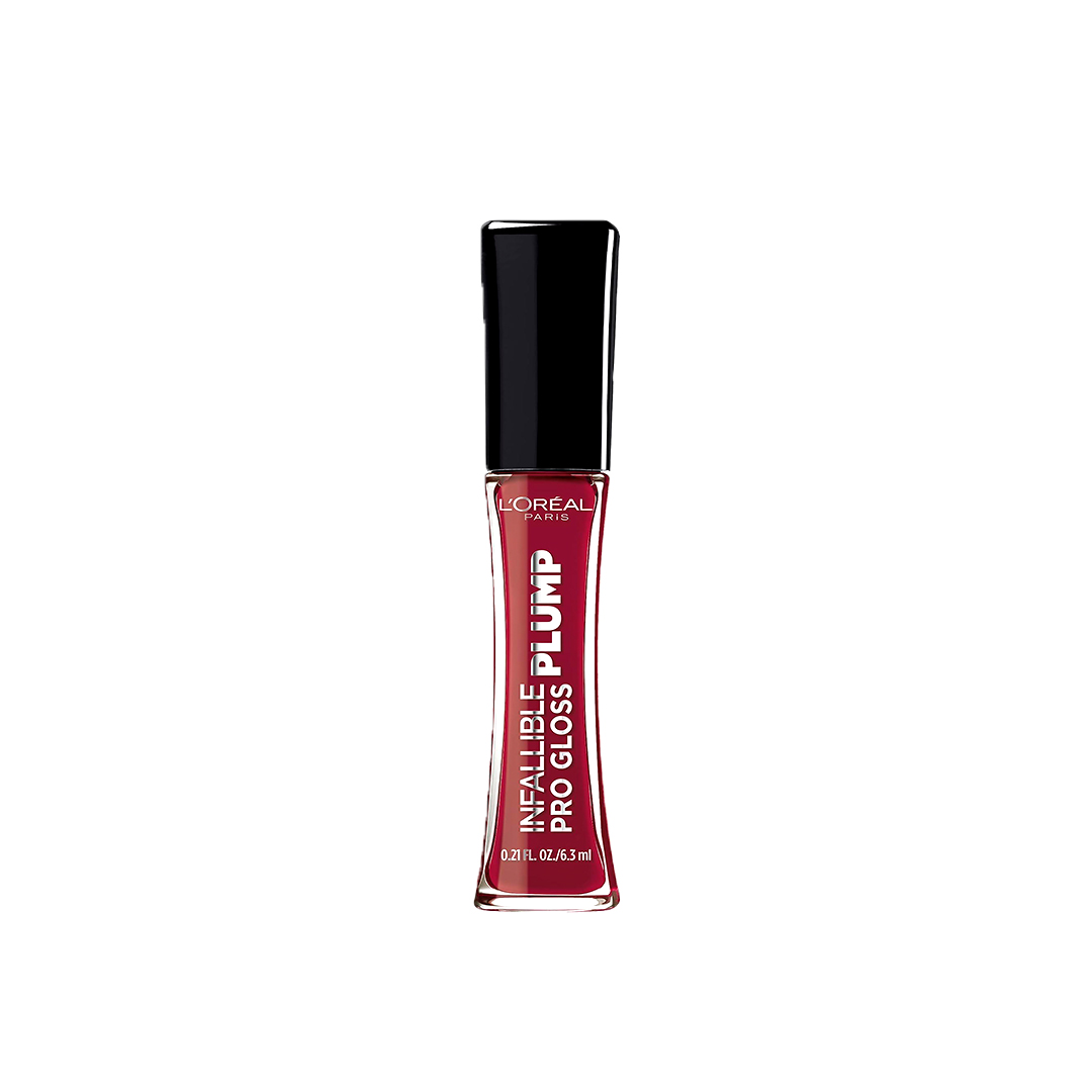 L'Oréal Paris Infallible Pro-Gloss Lip Plumper – Ruby Sheen 611 (0.21 fl oz)