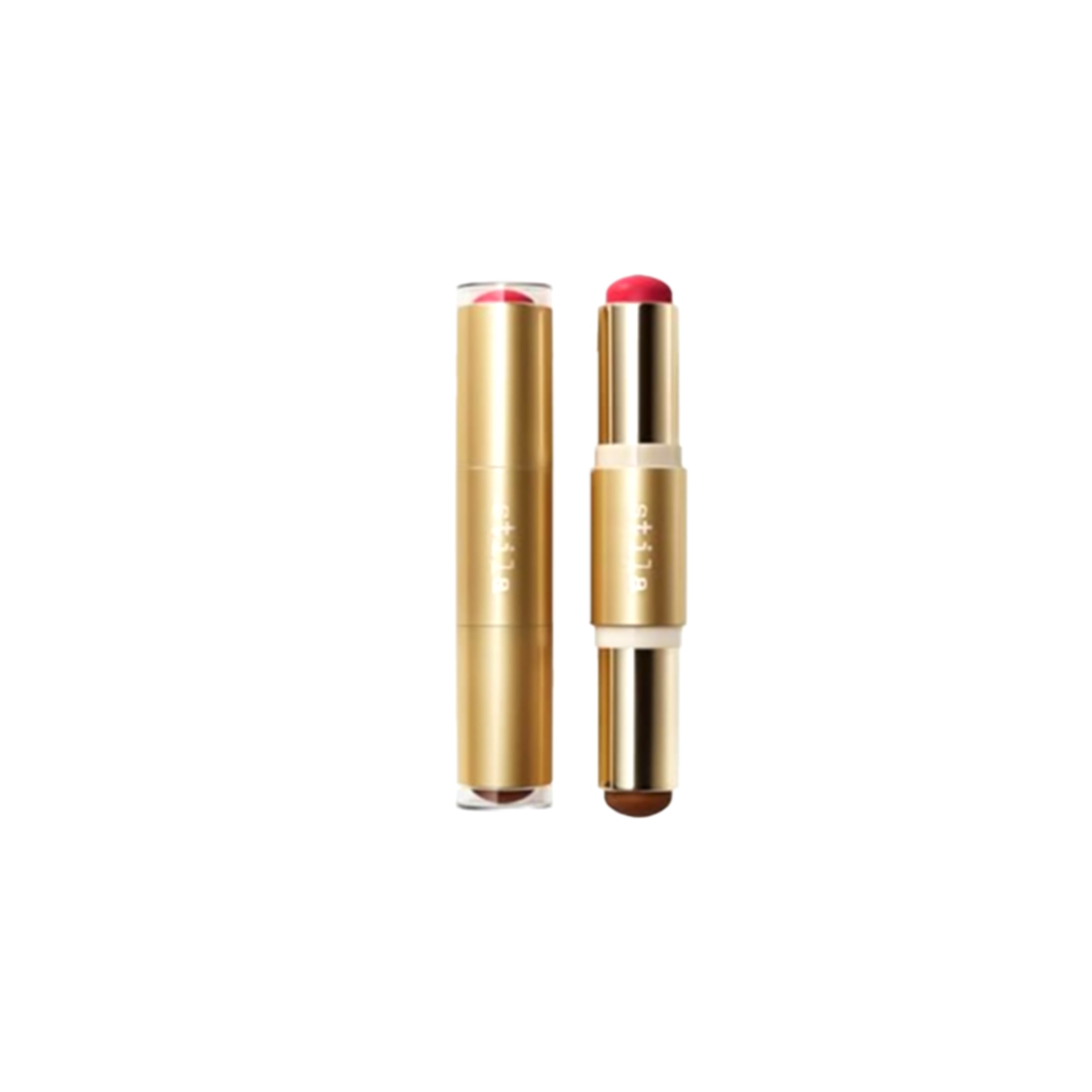 Stila Blush & Bronze Hydro-Blur Cheek Duo – Papaya & Tan 0.33oz | Dual Stick Cream Blush & Bronzer
