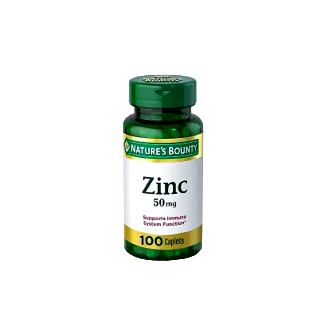 Nature's Bounty Zinc 50 mg – Immune & Antioxidant Support – 100 Tablets