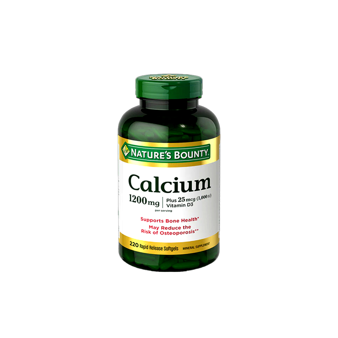 Calcium Plus Vitamin D3 1200mg – 220 Softgels | Bone & Immune Support