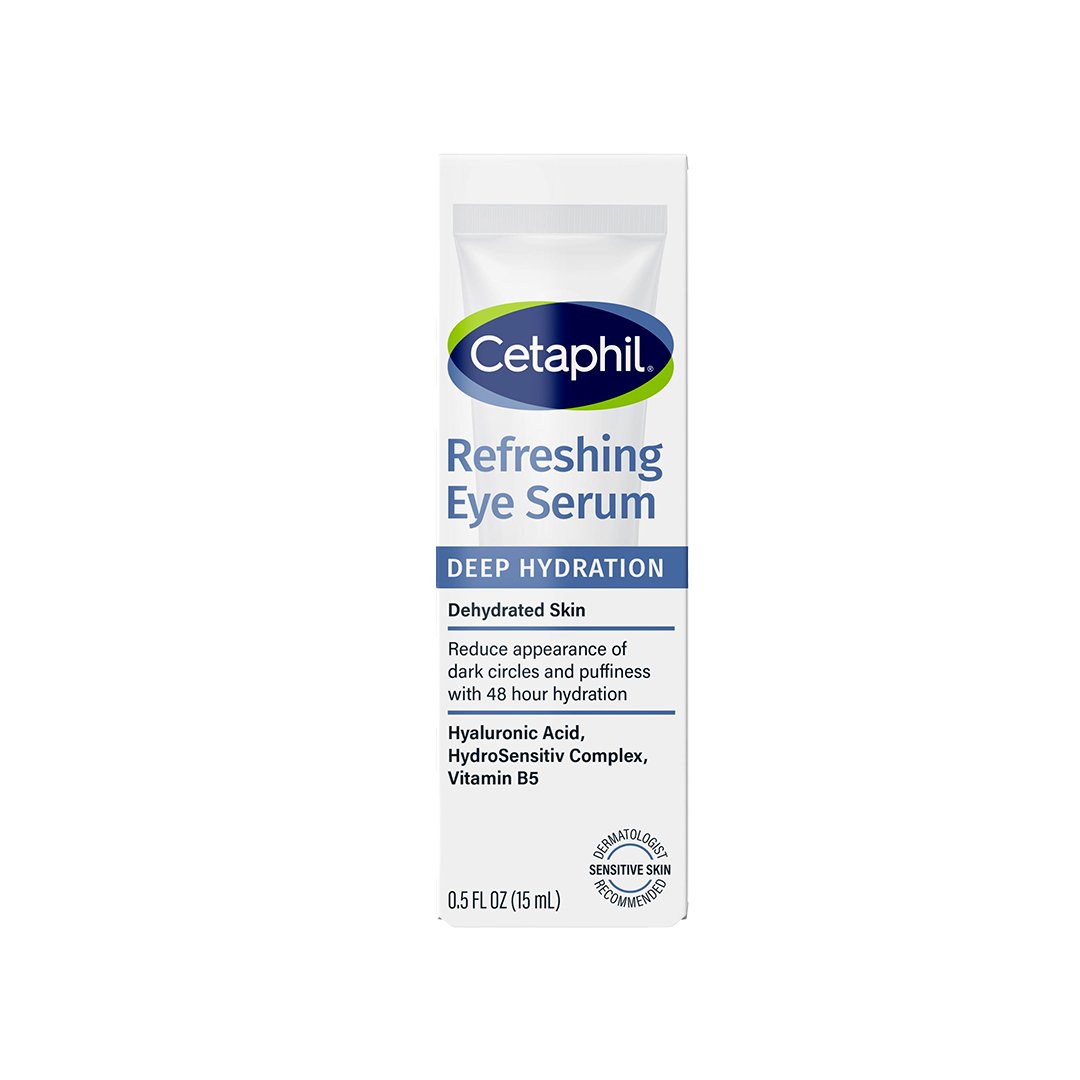 Cetaphil Deep Hydration Refreshing Eye Serum – Hyaluronic Acid Under Eye Care 0.5oz