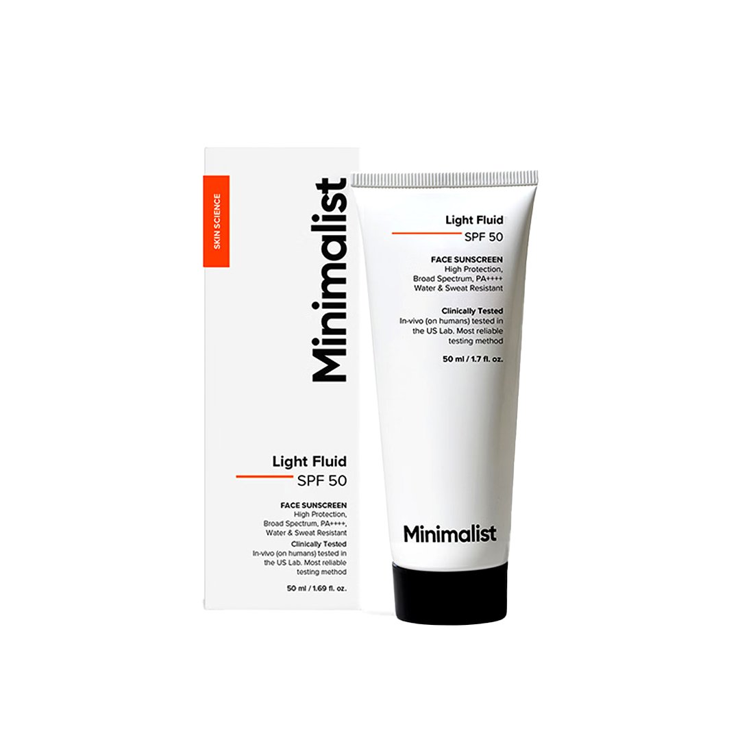 Minimalist Light Fluid SPF 50 Face Sunscreen – 50ml