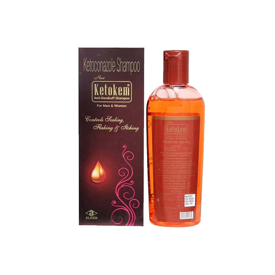 New Ketokem Anti-Dandruff Shampoo with Ketoconazole 2% (110ml)